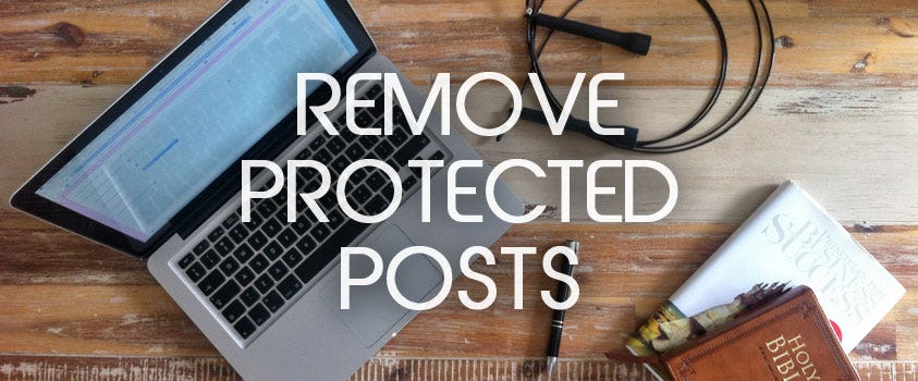 Remove Protected Posts from Search Results in WordPress